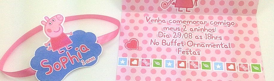 Convite Peppa Pig
