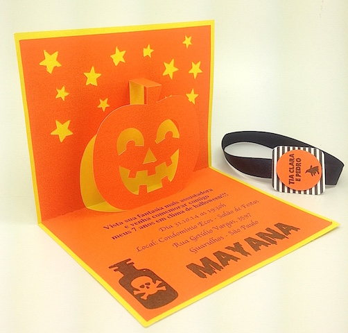Convite Abóbora Halloween