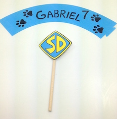 Saia para Cupcake Scooby-Doo com Topper
