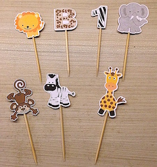 Topper Bichinhos da Floresta