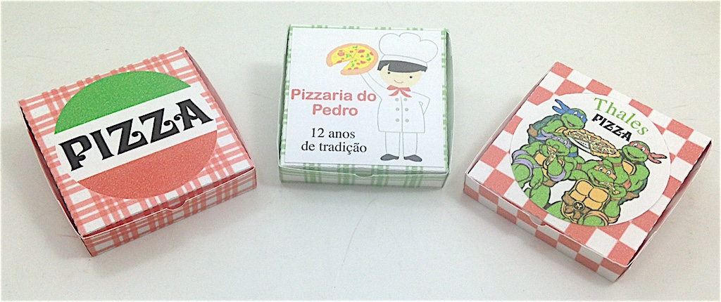 Mini Caixa de Pizza