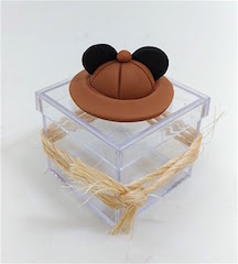 Caixinha Acrílica Chapéu Safari do Mickey