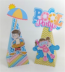 Caixa Pirâmide Pool Party